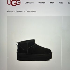 Brand new never worn size 8 women’s classic ultra mini platform black